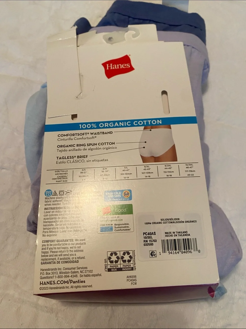 Hanes Pure Comfort Briefs - Light Lavender